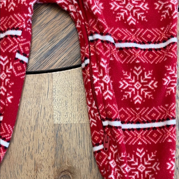 Two Way Zip Fleece Footie Pajamas - Picture 4 of 6